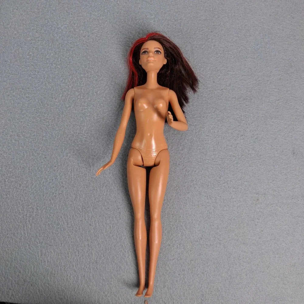 Barbie Nude Game Developer Doll Brown & Red Streaked Hair Toy Career of the Year
